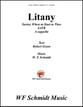 Litany SATB choral sheet music cover
